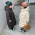 Children's Down Jacket 90 White Duck Down Long Knee Thickened Hat Jacket